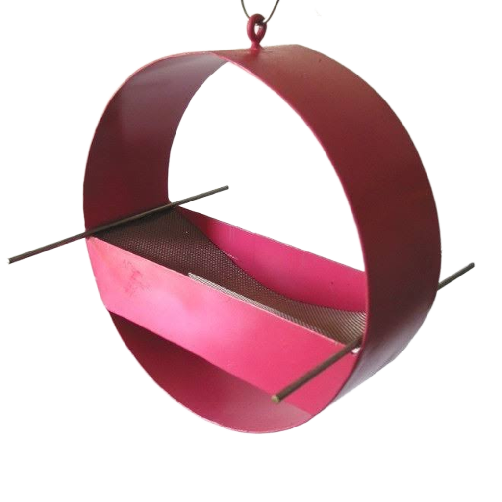 Charm Modern Bird Feeder / Berry Pink