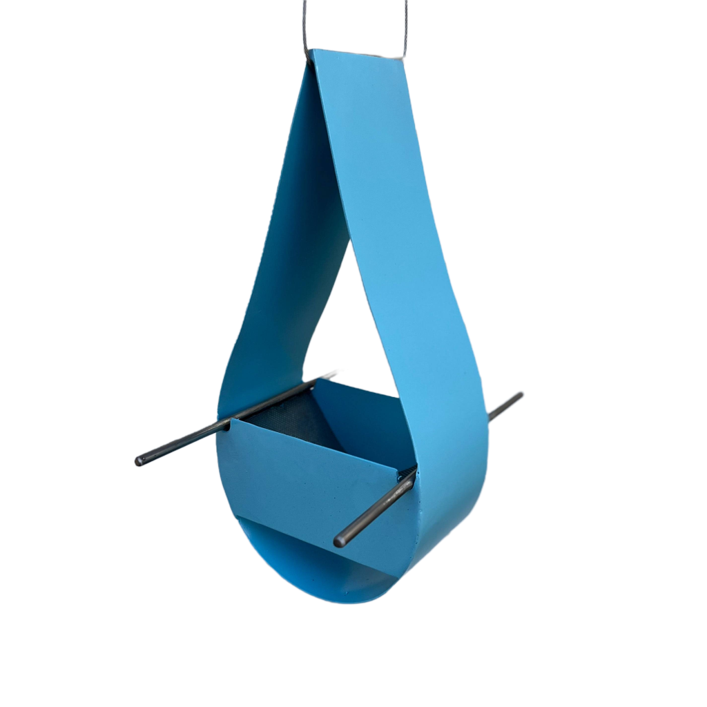 Drop - Modern Bird feeder in Aqua