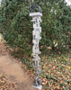 Build Series Modern Bird Feeder No. 32 in welded steel with Rustoleum Metallic Silver finish