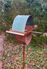Sculptural Modern Bird Feeder #428 in Welded Steel, Stainless Steel and Copper