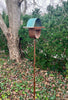 Sculptural Modern Bird Feeder #428 in Welded Steel, Stainless Steel and Copper