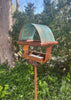 Sculptural Modern Bird Feeder #429 in Welded Steel, Stainless Steel and Copper