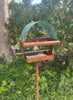 Sculptural Modern Bird Feeder #429 in Welded Steel, Stainless Steel and Copper