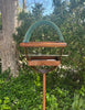 Sculptural Modern Bird Feeder #429 in Welded Steel, Stainless Steel and Copper