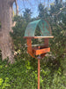 Sculptural Modern Bird Feeder #430 in Welded Steel, Stainless Steel and Copper