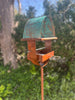 Sculptural Modern Bird Feeder #430 in Welded Steel, Stainless Steel and Copper