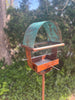Sculptural Modern Bird Feeder #430 in Welded Steel, Stainless Steel and Copper