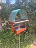 Sculptural Modern Bird Feeder #430 in Welded Steel, Stainless Steel and Copper