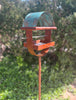 Sculptural Modern Bird Feeder #432 in Welded Steel, Stainless Steel and Copper