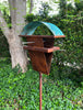 Sculptural Modern Bird Feeder #433 in Welded Steel, Stainless Steel and Copper