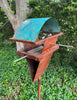 Sculptural Modern Bird Feeder #433 in Welded Steel, Stainless Steel and Copper