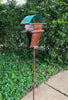 Sculptural Modern Bird Feeder #433 in Welded Steel, Stainless Steel and Copper