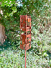 Pop Modern Bird Feeder #1 in Welded Steel with Natural Patina