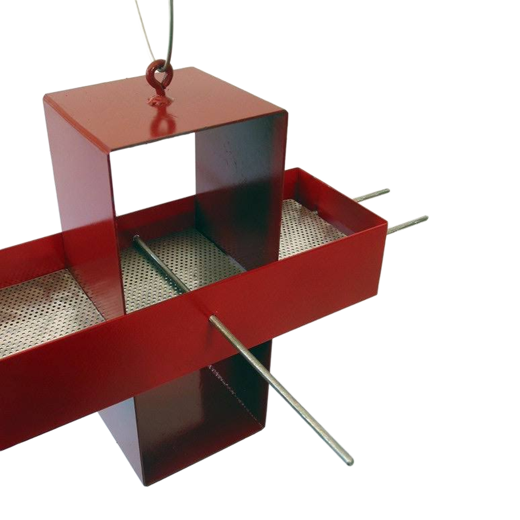 Plus Modern Bird Feeder / Colonial Red and Apple Red