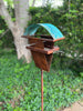 Sculptural Modern Bird Feeder #433 in Welded Steel, Stainless Steel and Copper