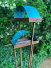 Sculptural Modern Bird Feeder #440 in Welded Steel, Stainless Steel and Copper