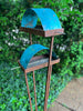 Sculptural Modern Bird Feeder #440 in Welded Steel, Stainless Steel and Copper
