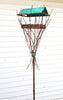 Bird feeder Welded Steel, Copper and Stainless Steel- Bird Feeder No. 383 - Freestanding unique modern birdfeeder