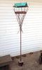 Bird feeder Welded Steel, Copper and Stainless Steel- Bird Feeder No. 383 - Freestanding unique modern birdfeeder