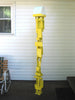 Bird Feeder Modern Build series bird feeder No. 17 in welded steel with yellow enamel finish