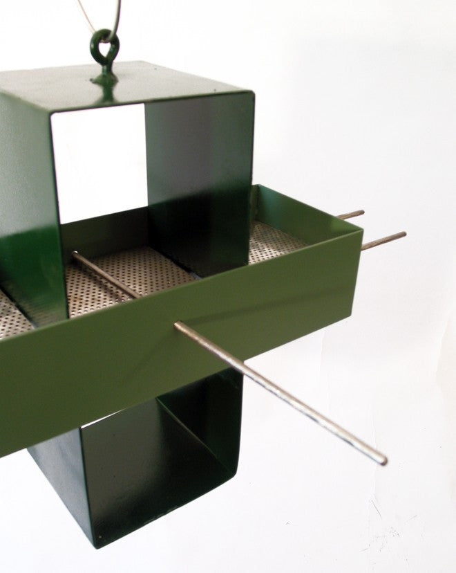 Plus Modern Bird Feeder / Hunter Green and Moss Green
