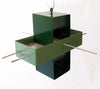 Plus Modern Bird Feeder / Hunter Green and Moss Green