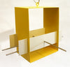 Cubist Modern Bird Feeder / Yellow