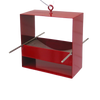 99 Modern Bird Feeder / Deep Red