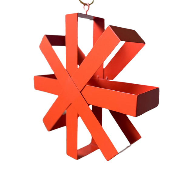 Asterisk Modern Bird Feeder Orange