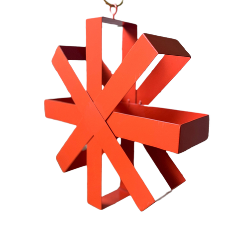 Asterisk Modern Bird Feeder Orange