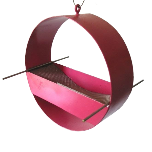 Charm Modern Bird Feeder / Berry Pink