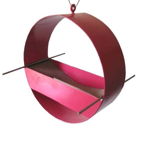 Charm Modern Bird Feeder / Berry Pink