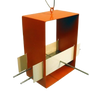 Cubist Modern Bird Feeder / Orange