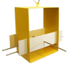 Cubist Modern Bird Feeder / Yellow