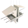 Duo Bird Feeder / White