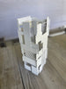 Pop Modern Steel Flower Vase with White enamel finish