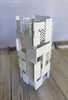 Pop Modern Steel Flower Vase with White enamel finish