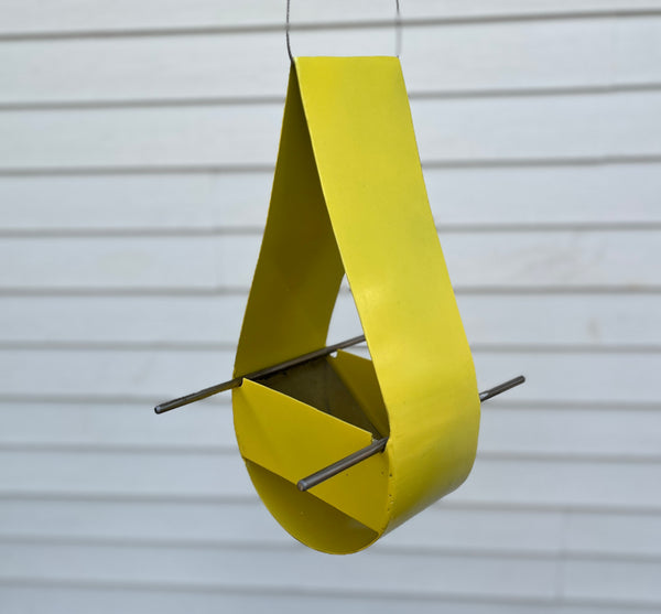 Drop - Modern Bird feeder in Yellow