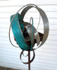 Modern Bird Feeder in Welded Steel, Copper, Stainless Steel - #411 -Freestanding unique modern garden art
