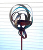 Modern Bird Feeder in Welded Steel, Copper, Stainless Steel - #411 -Freestanding unique modern garden art