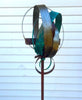 Modern Bird Feeder in Welded Steel, Copper, Stainless Steel - #411 -Freestanding unique modern garden art