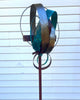 Modern Bird Feeder in Welded Steel, Copper, Stainless Steel - #411 -Freestanding unique modern garden art