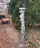 Build Series Modern Bird Feeder No. 32 in welded steel with Rustoleum Metallic Silver finish