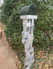 Build Series Modern Bird Feeder No. 32 in welded steel with Rustoleum Metallic Silver finish