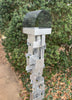 Build Series Modern Bird Feeder No. 32 in welded steel with Rustoleum Metallic Silver finish