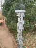 Build Series Modern Bird Feeder No. 32 in welded steel with Rustoleum Metallic Silver finish
