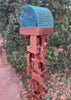 Build Series Modern Bird Feeder No. 31 in welded steel with Rustoleum Copper spray enamel finish