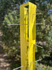 Sculptural Modern Bird Feeder #422 in Welded Steel and Stainless Steel with Yellow spray enamel finish