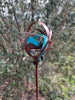 Sculptural Modern Bird Feeder #425 in Welded Steel, Copper, Stainless Steel -Freestanding unique modern bird feeder