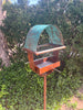 Sculptural Modern Bird Feeder #430 in Welded Steel, Stainless Steel and Copper